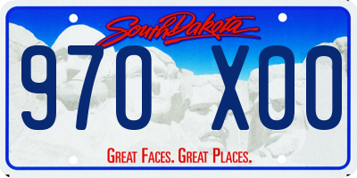 SD license plate 97OX00