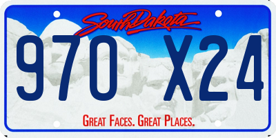 SD license plate 97OX24
