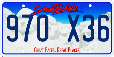 SD license plate 97OX36