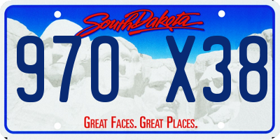 SD license plate 97OX38