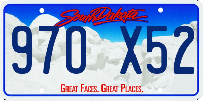 SD license plate 97OX52