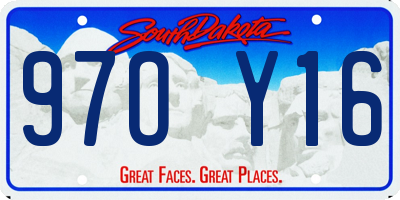 SD license plate 97OY16