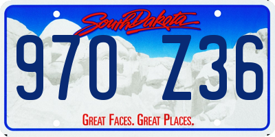 SD license plate 97OZ36