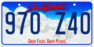 SD license plate 97OZ40