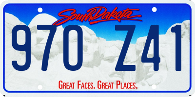 SD license plate 97OZ41
