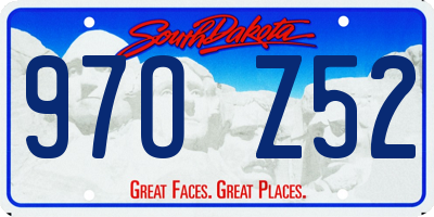 SD license plate 97OZ52