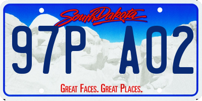 SD license plate 97PA02
