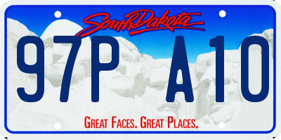 SD license plate 97PA10