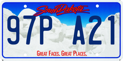 SD license plate 97PA21