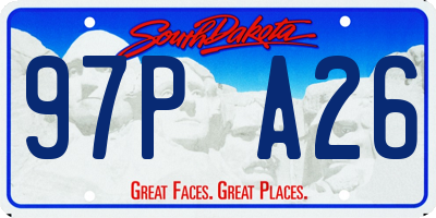 SD license plate 97PA26