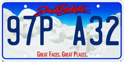 SD license plate 97PA32