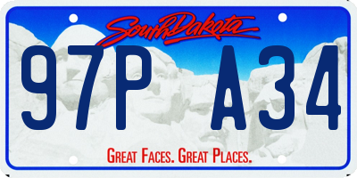 SD license plate 97PA34