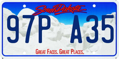 SD license plate 97PA35