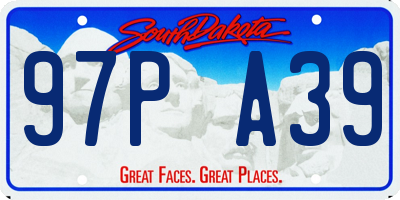 SD license plate 97PA39
