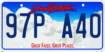 SD license plate 97PA40