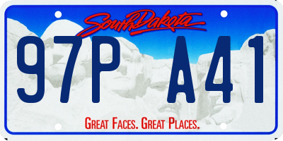 SD license plate 97PA41