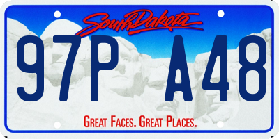 SD license plate 97PA48