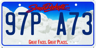 SD license plate 97PA73