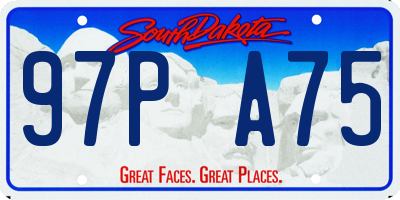 SD license plate 97PA75