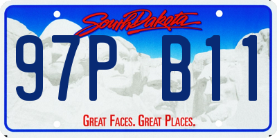 SD license plate 97PB11