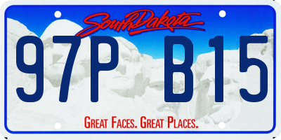 SD license plate 97PB15