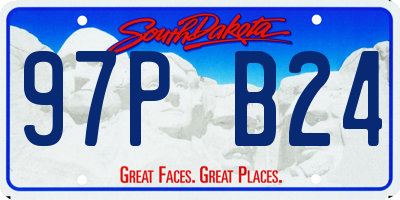SD license plate 97PB24