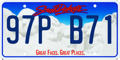 SD license plate 97PB71