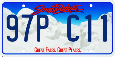 SD license plate 97PC11