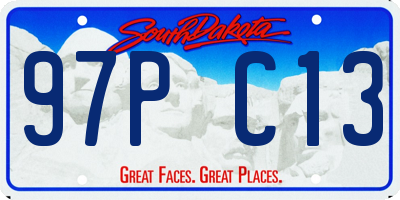 SD license plate 97PC13