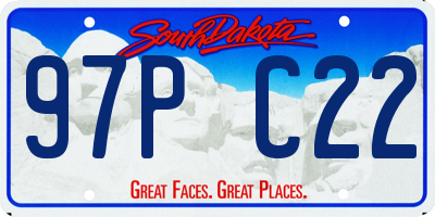 SD license plate 97PC22