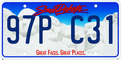 SD license plate 97PC31