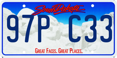 SD license plate 97PC33