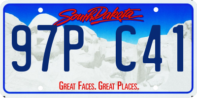 SD license plate 97PC41