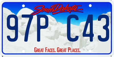 SD license plate 97PC43
