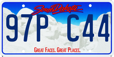 SD license plate 97PC44