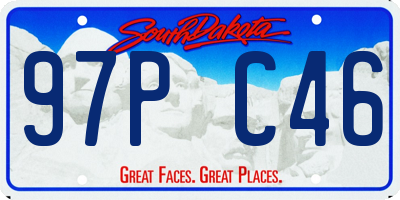 SD license plate 97PC46