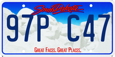 SD license plate 97PC47