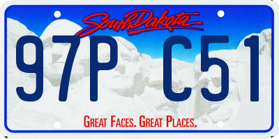 SD license plate 97PC51