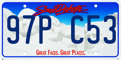 SD license plate 97PC53
