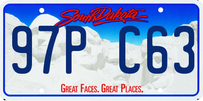 SD license plate 97PC63