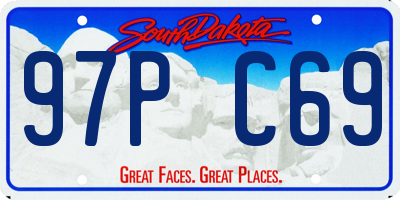 SD license plate 97PC69