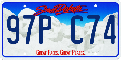 SD license plate 97PC74