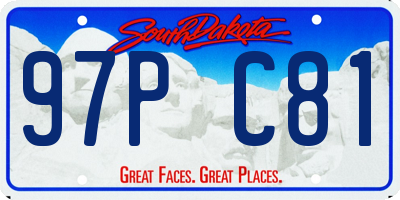 SD license plate 97PC81