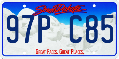 SD license plate 97PC85