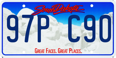 SD license plate 97PC90