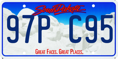 SD license plate 97PC95