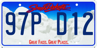 SD license plate 97PD12