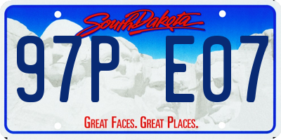 SD license plate 97PE07