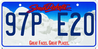 SD license plate 97PE20