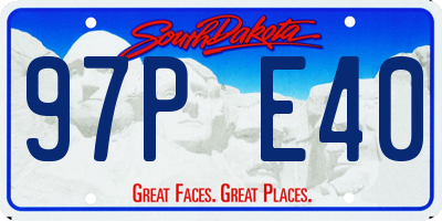 SD license plate 97PE40